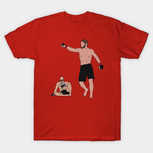 Khabib Beats McGregor T-Shirt by rattraptees